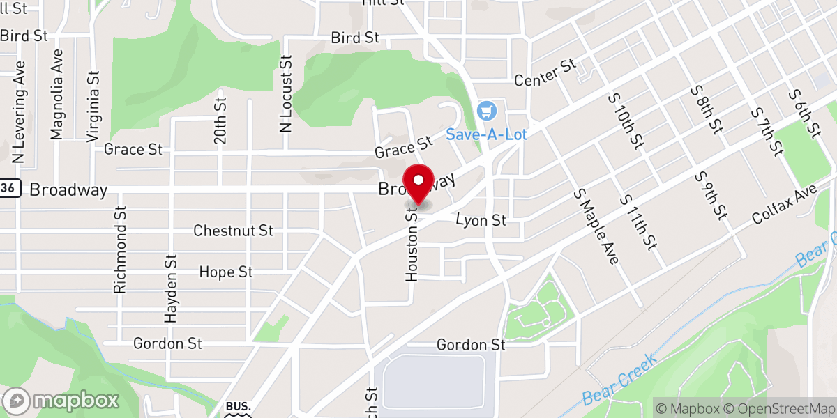 Map showing location of Living Way