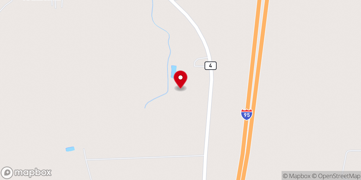 Map showing location of Hilliards Grove Church