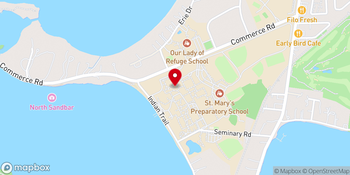 Map showing location of SS. Cyril & Methodius Chapel