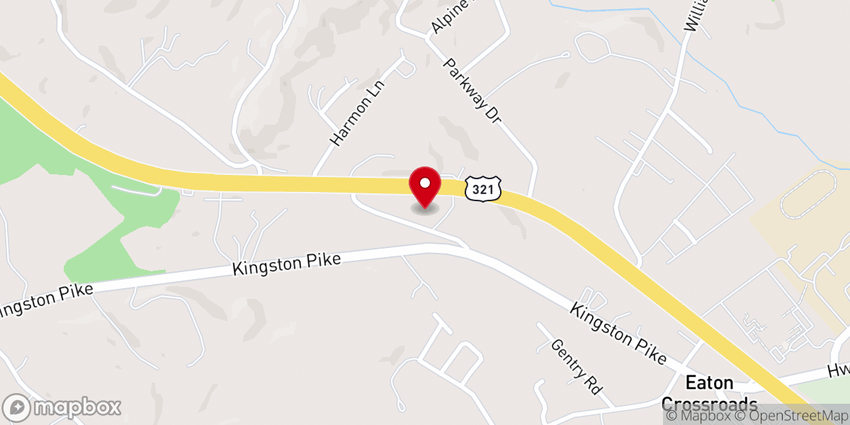 Map showing location of White Wing Church of the Nazarene