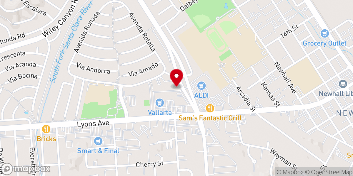 Map showing location of St Stephen's Episcopal Church