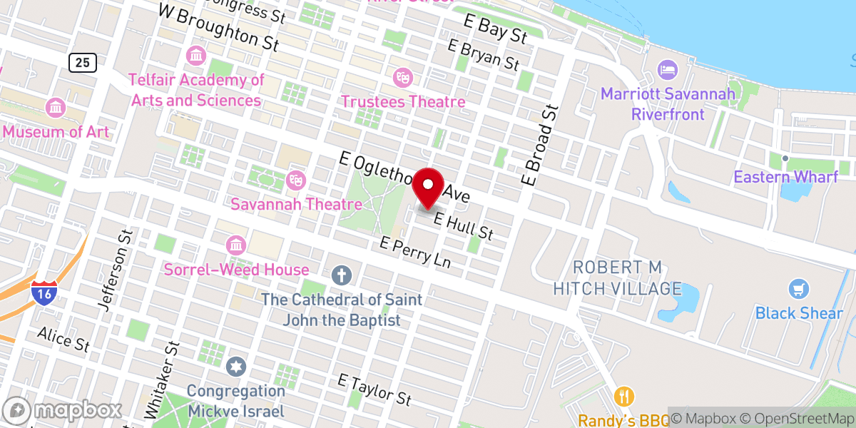 Map showing location of Old Savannah City Mission Inc