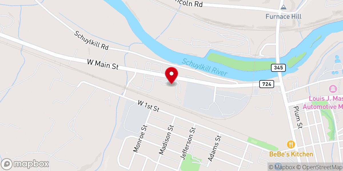 Map showing location of Abundant Life Church