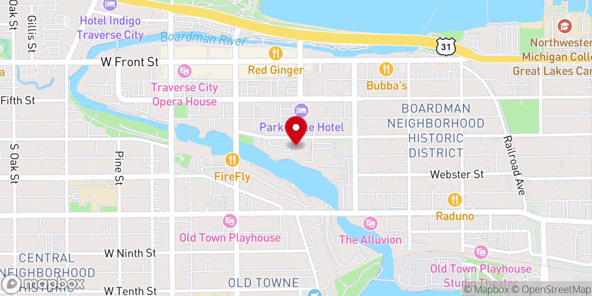Map showing location of All Saints Anglican Church