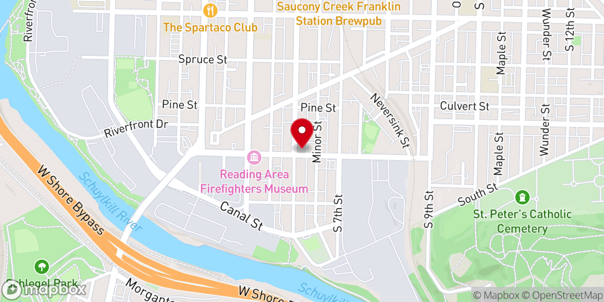 Map showing location of St Cyril & Methodius