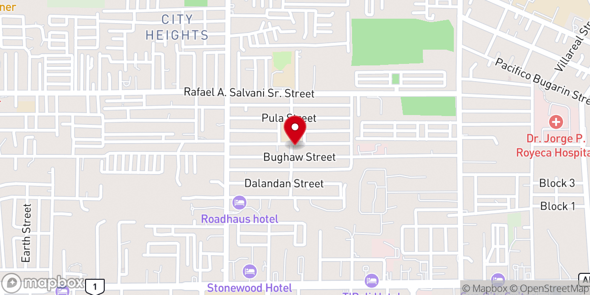 Map showing location of Community Evangelical Church