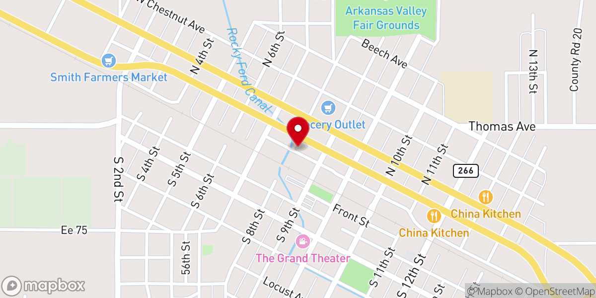 Map showing location of Full Gospel Church