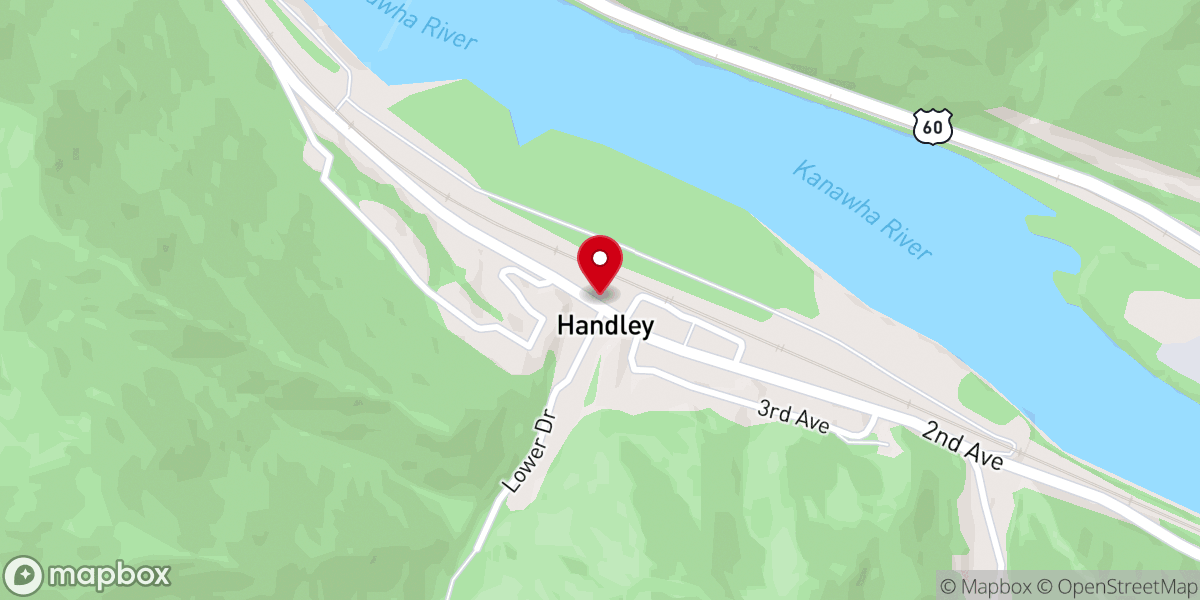 Map showing location of Handley Church of the Nazarene