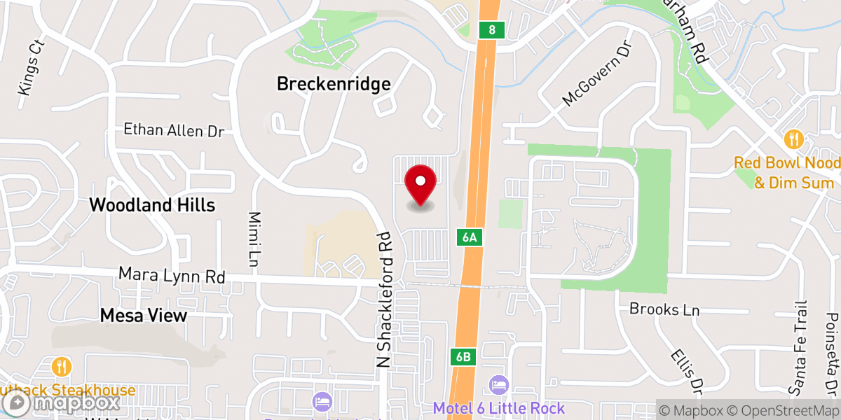 Map showing location of Immanuel Baptist Church
