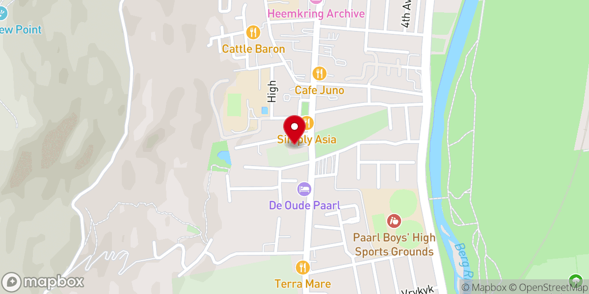 Map showing location of Dutch Reformed Church (NG Kerk)