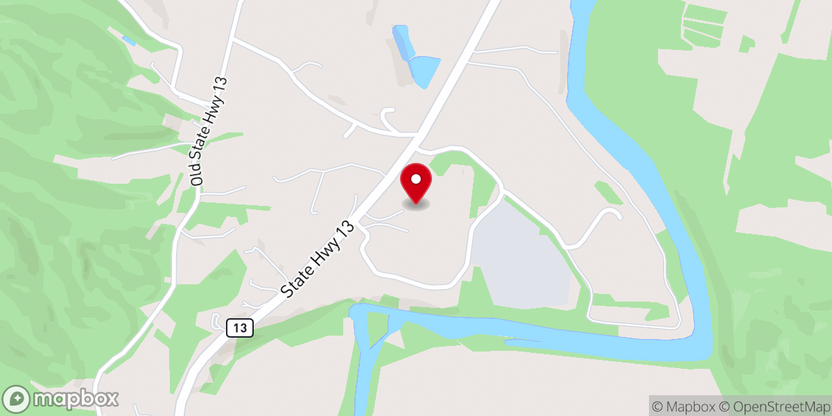 Map showing location of New Life Christian Church