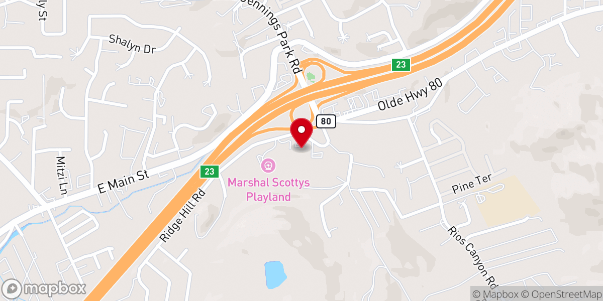 Map showing location of East Valley Christian Fellowship