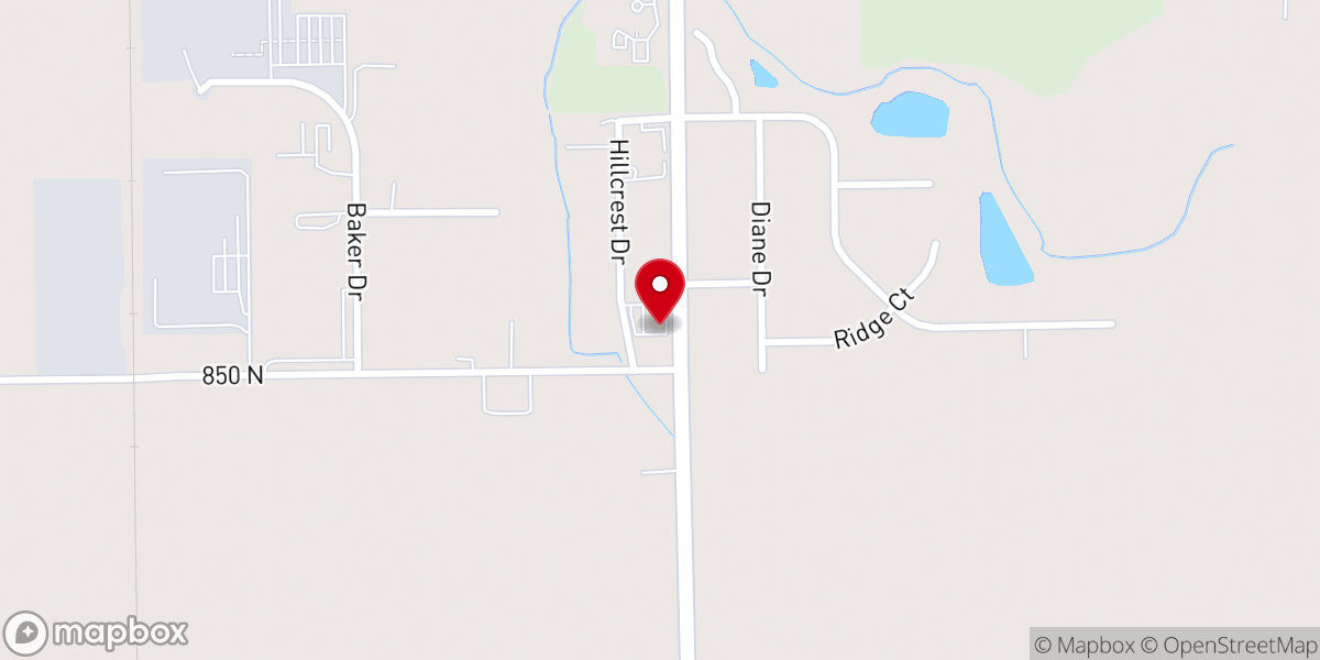 Map showing location of Hope Missionary Church North Campus