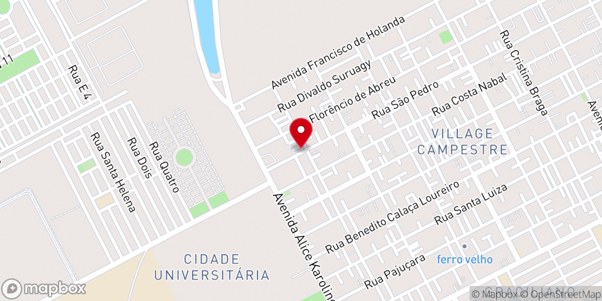 Map showing location of Assembleia de Deus Maceió
