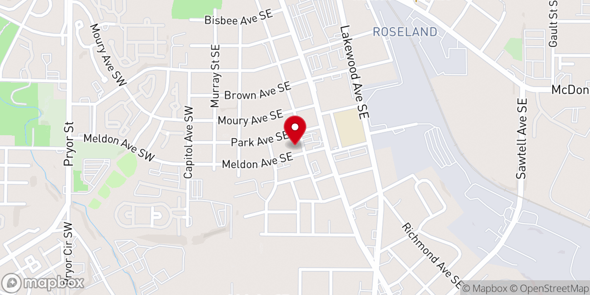 Map showing location of Mt. Pleasant Baptist Church
