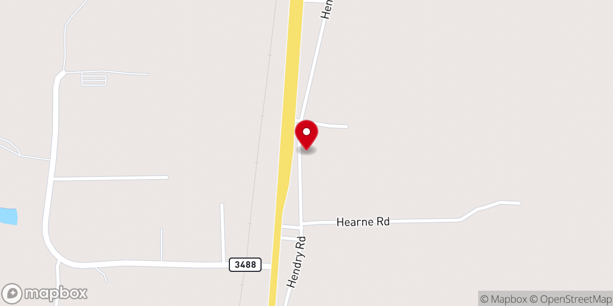 Map showing location of New Life Corrigan