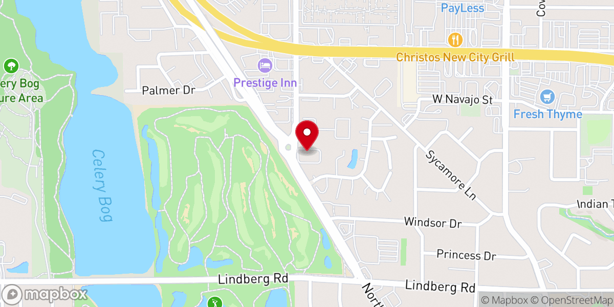 Map showing location of Redeeming Grace Church