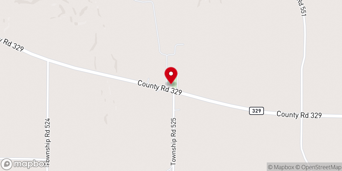 Map showing location of Moorhead Church