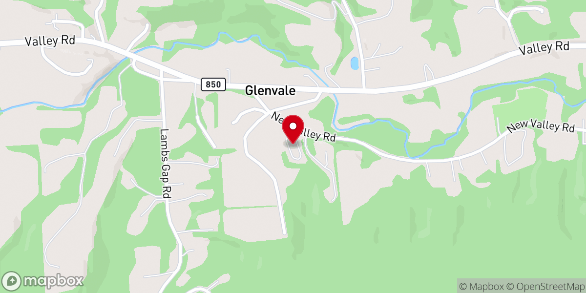 Map showing location of Glenvale Church of God