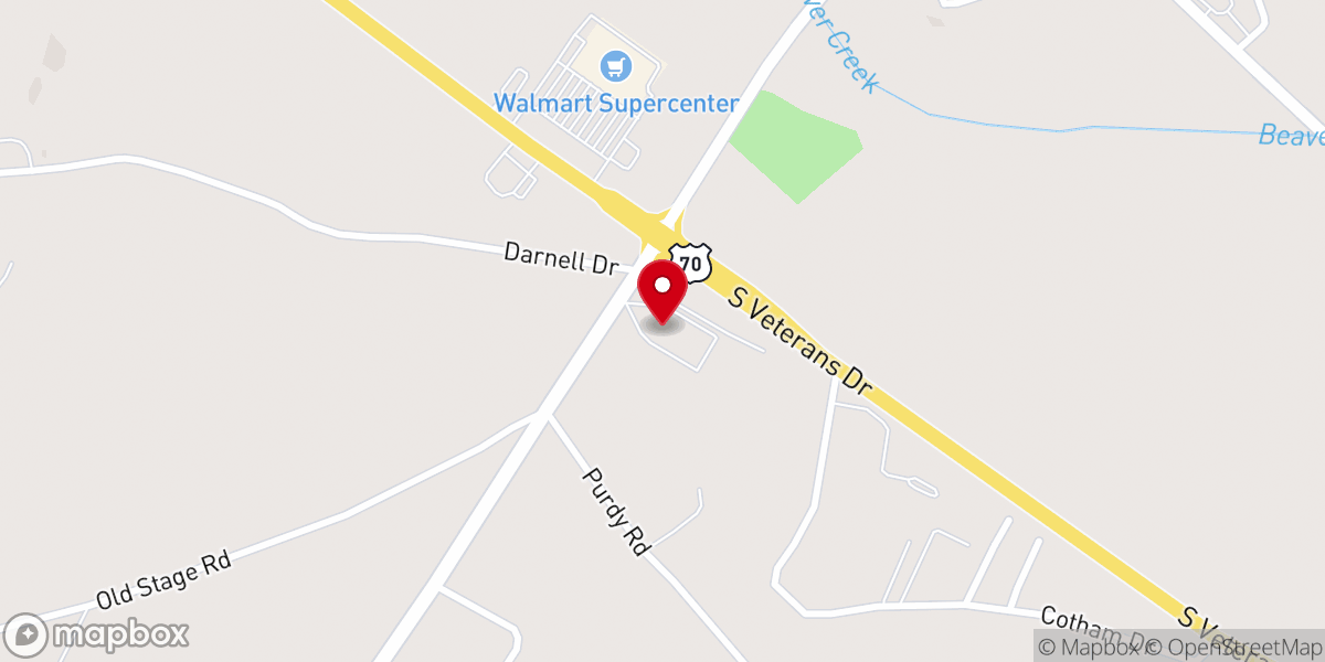 Map showing location of Huntingdon Church of Christ