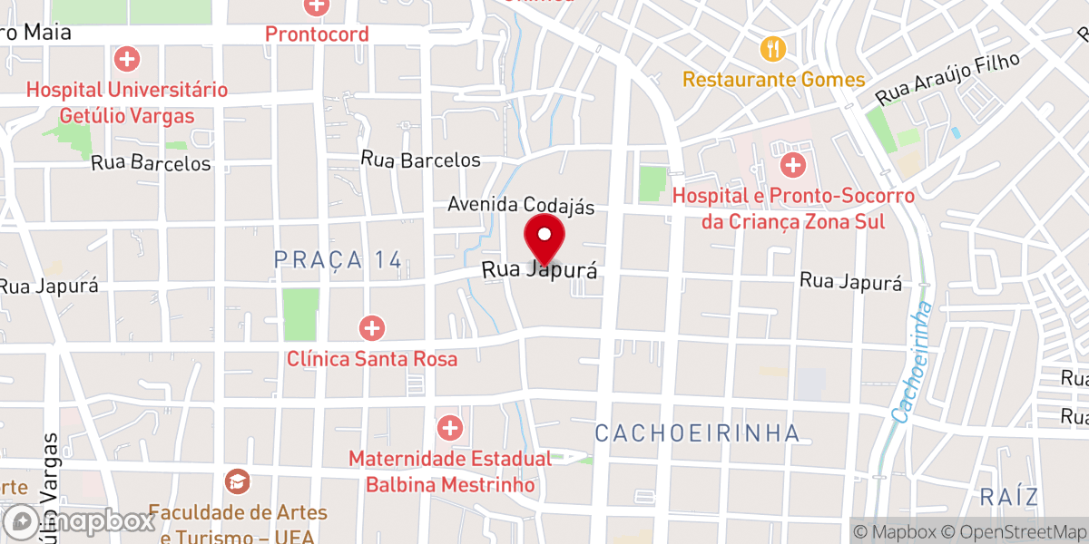 Map showing location of Nova Igreja Batista Tabernáculo