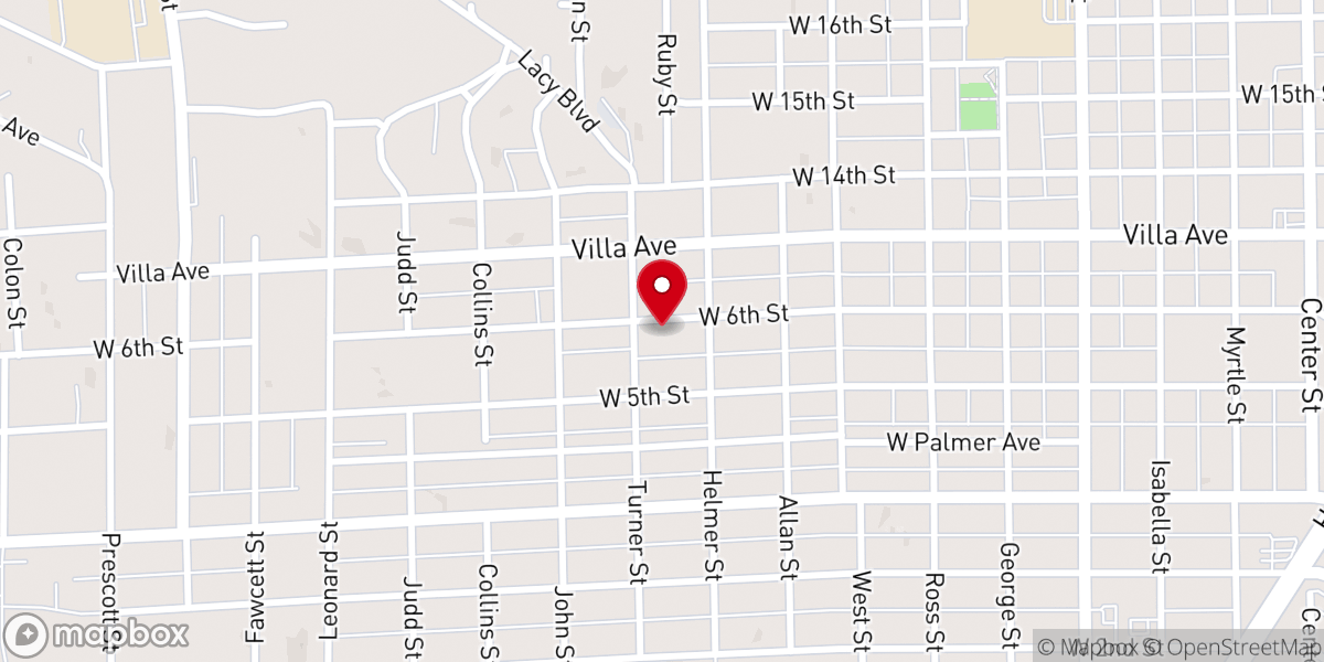 Map showing location of Christ Resurrection Church