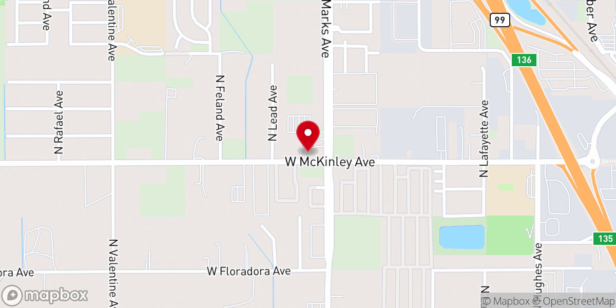 Map showing location of West McKinley Assembly of God Church