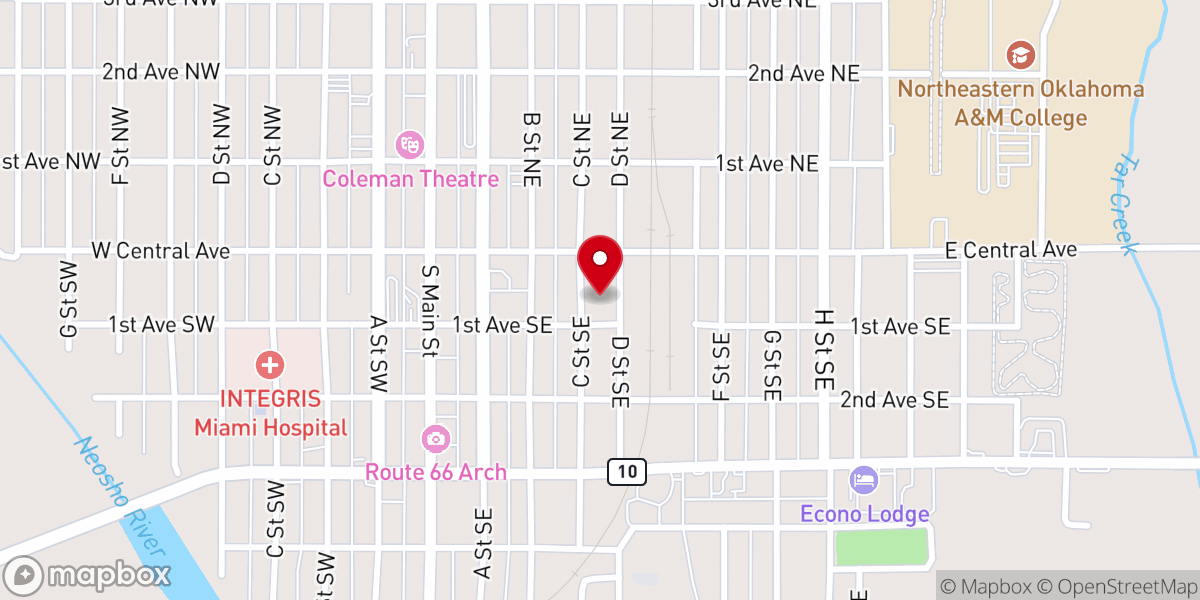 Map showing location of GAP CHURCH
