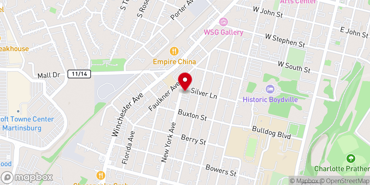 Map showing location of Saint Luke's United Methodist Church