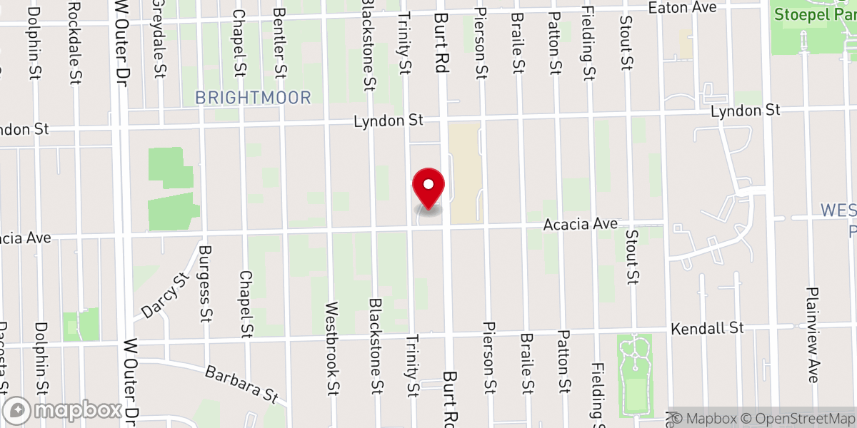 Map showing location of Detroit Northwest Seventh-day Adventist Church