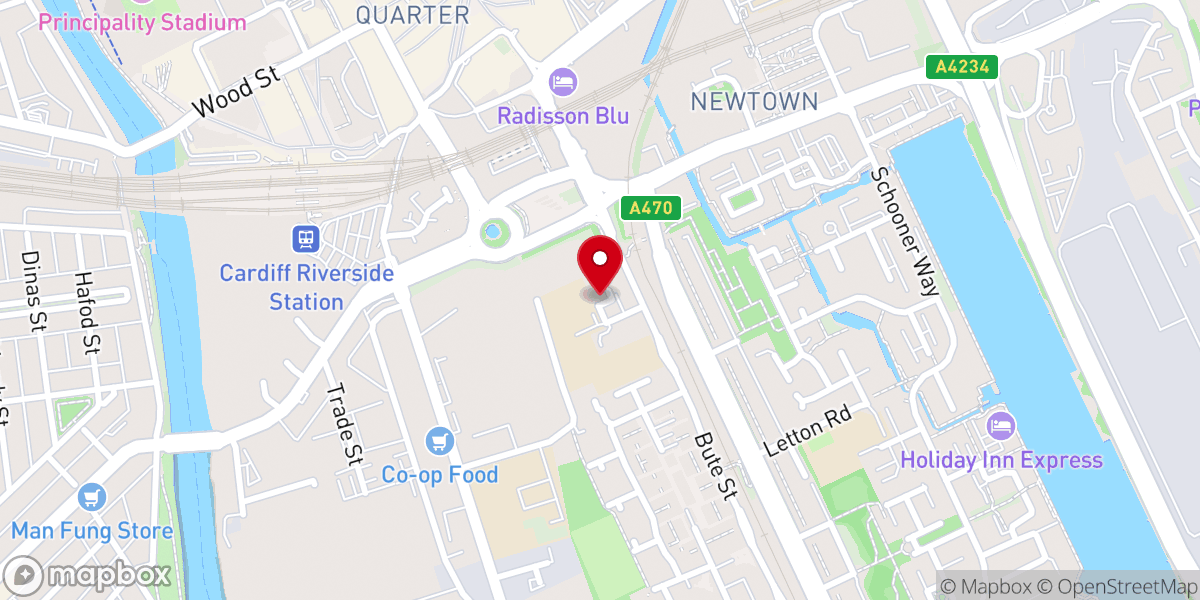 Map showing location of Greek Orthodox Church of St Nicholas