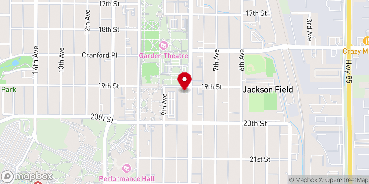 Map showing location of Bear Catholic Campus Ministry