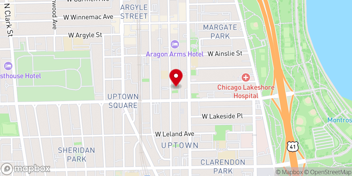Map showing location of St. Thomas of Canterbury Church