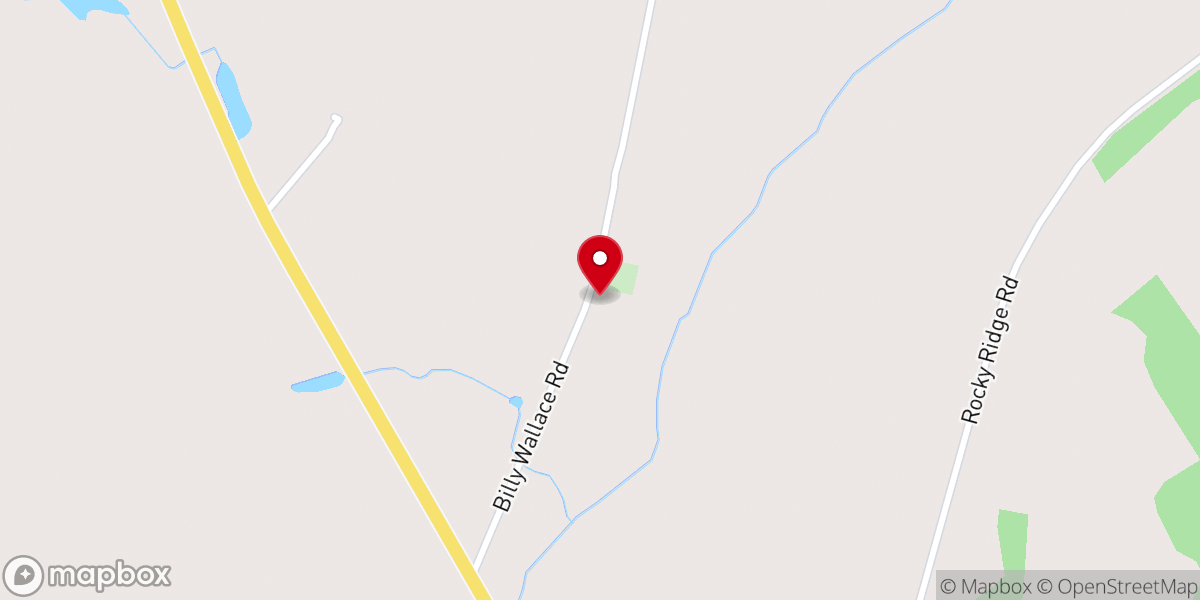 Map showing location of White Creek Baptist Church