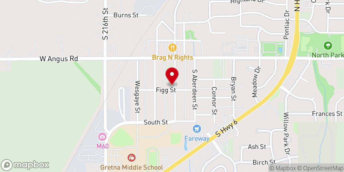 Map showing location of Resurrection Evangelical Lutheran Church