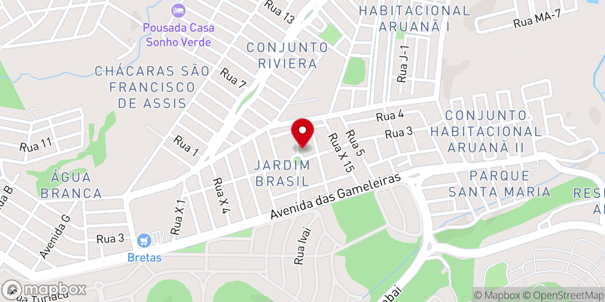 Map showing location of Igreja Pentecostal CRISTO É VIDA