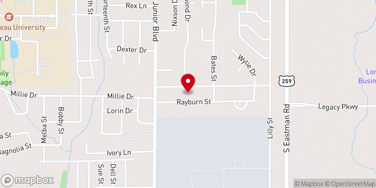 Map showing location of St Mark CME Church