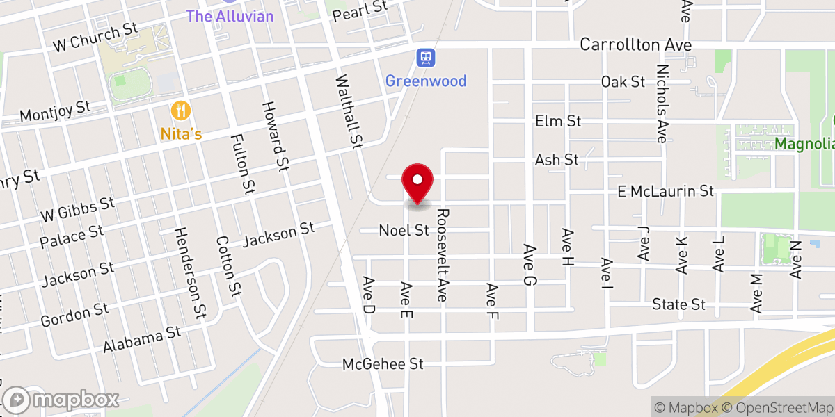 Map showing location of Friendship Missionary Baptist