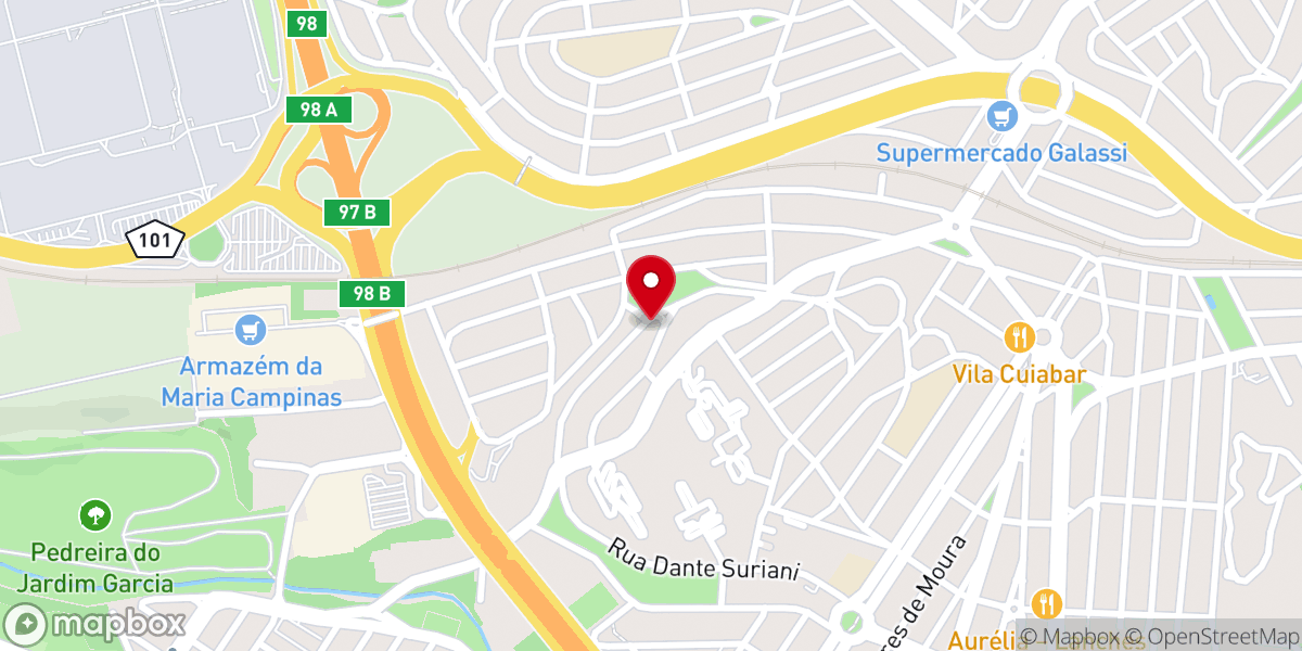 Map showing location of Assembleia De Deus Independente