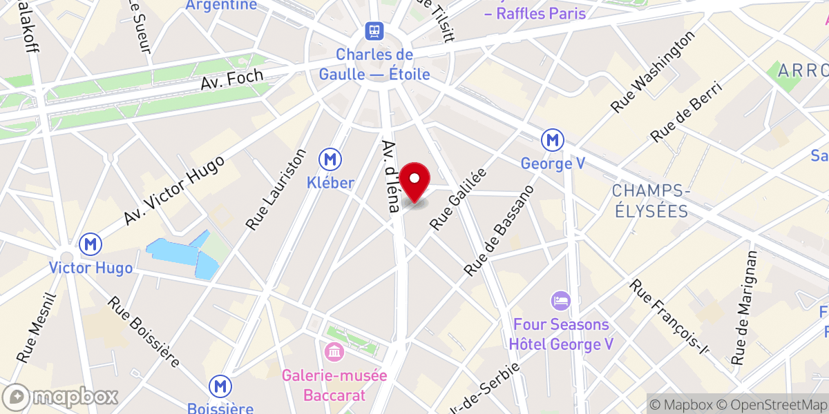 Map showing location of Église Saint-Georges