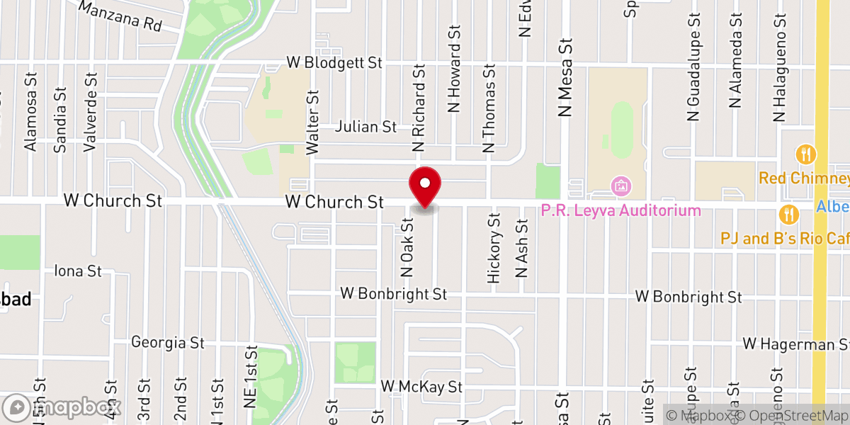 Map showing location of La Iglesia de Jesucristo de los Santos de los Últimos Días