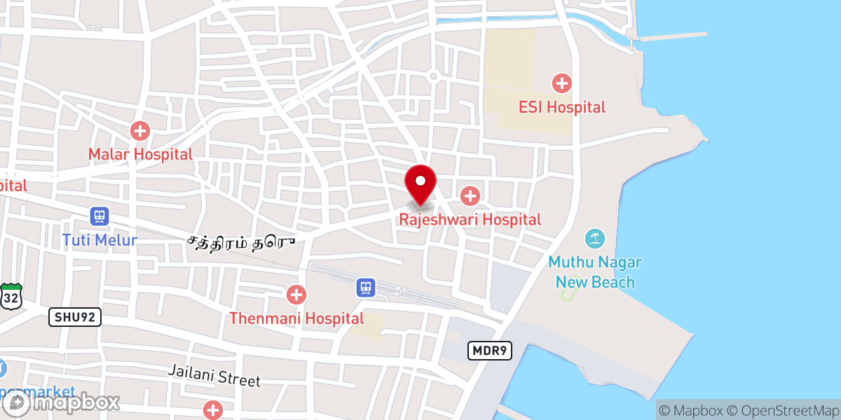 Map showing location of El - Shaddai Assemblies Of God Church