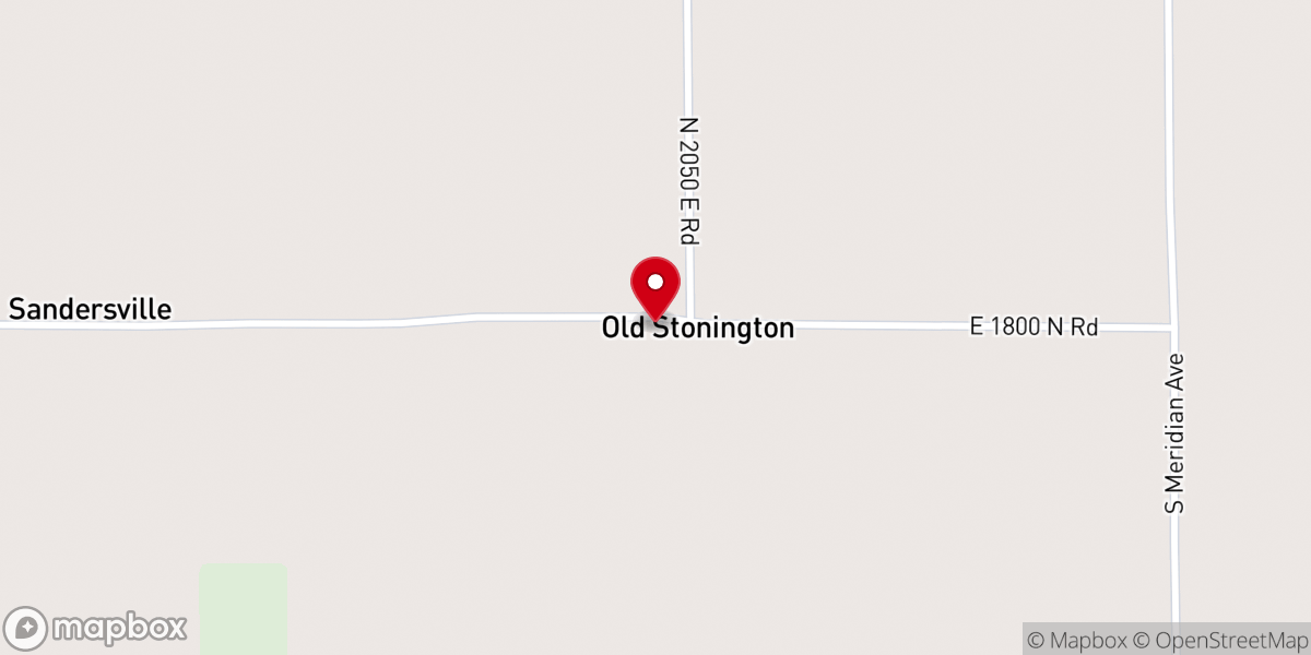 Map showing location of Old Stonington Church