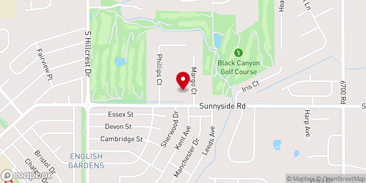Map showing location of Montrose Christian Church