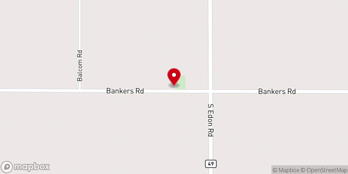 Map showing location of North Reading Church