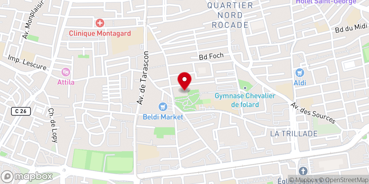 Map showing location of Abbaye Saint-Ruf d'Avignon