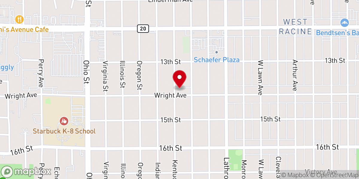 Map showing location of Bethania Church