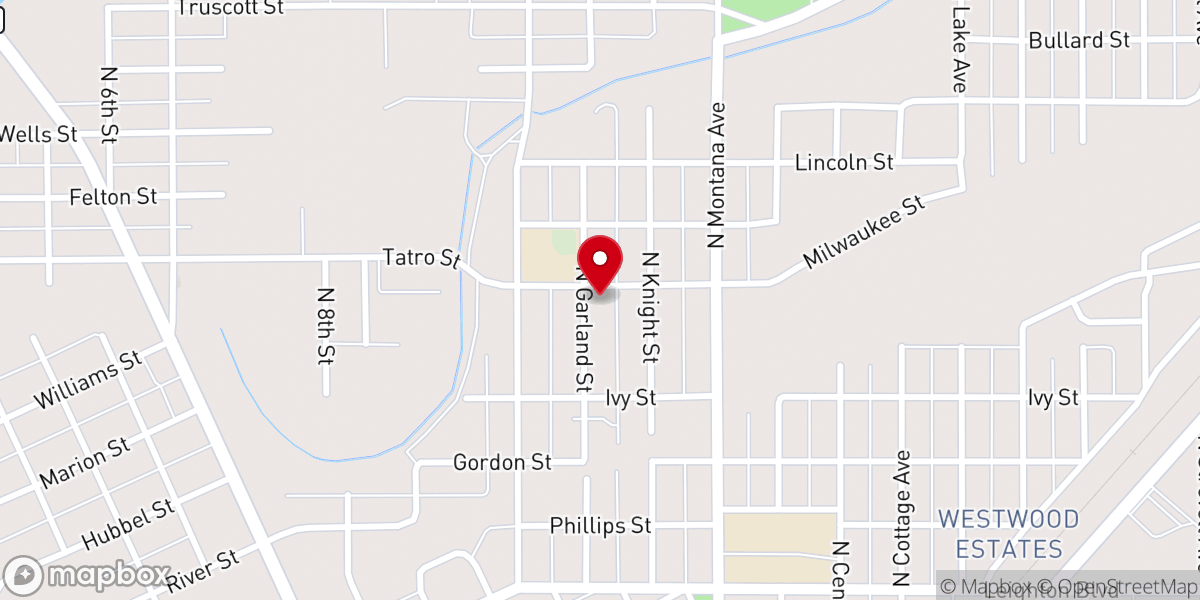 Map showing location of Intersect Bible Church