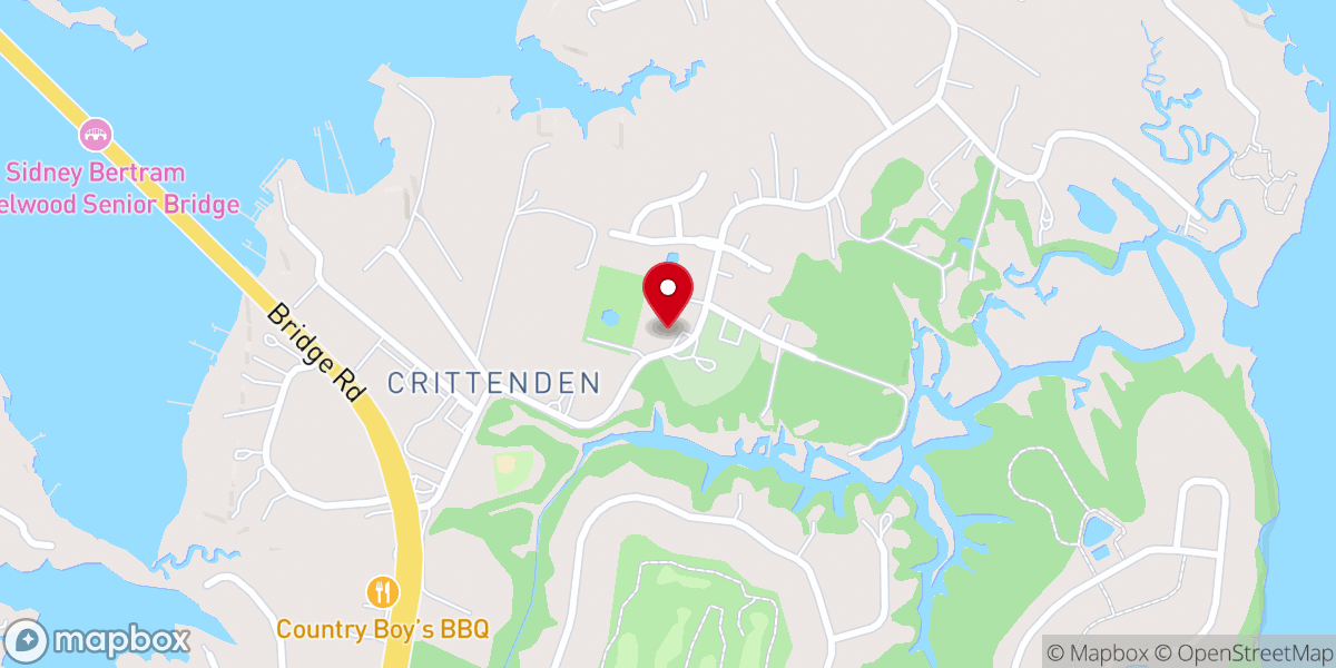 Map showing location of James River Community Church