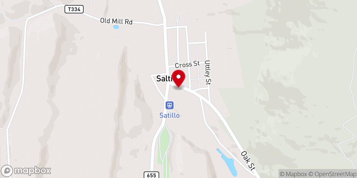 Map showing location of The Gathering Church